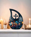 Cross Drop Butterfly Urn