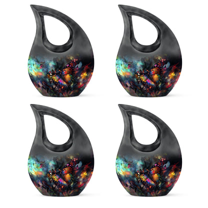 10-inch Butterfly themed Cross Drop design Urn