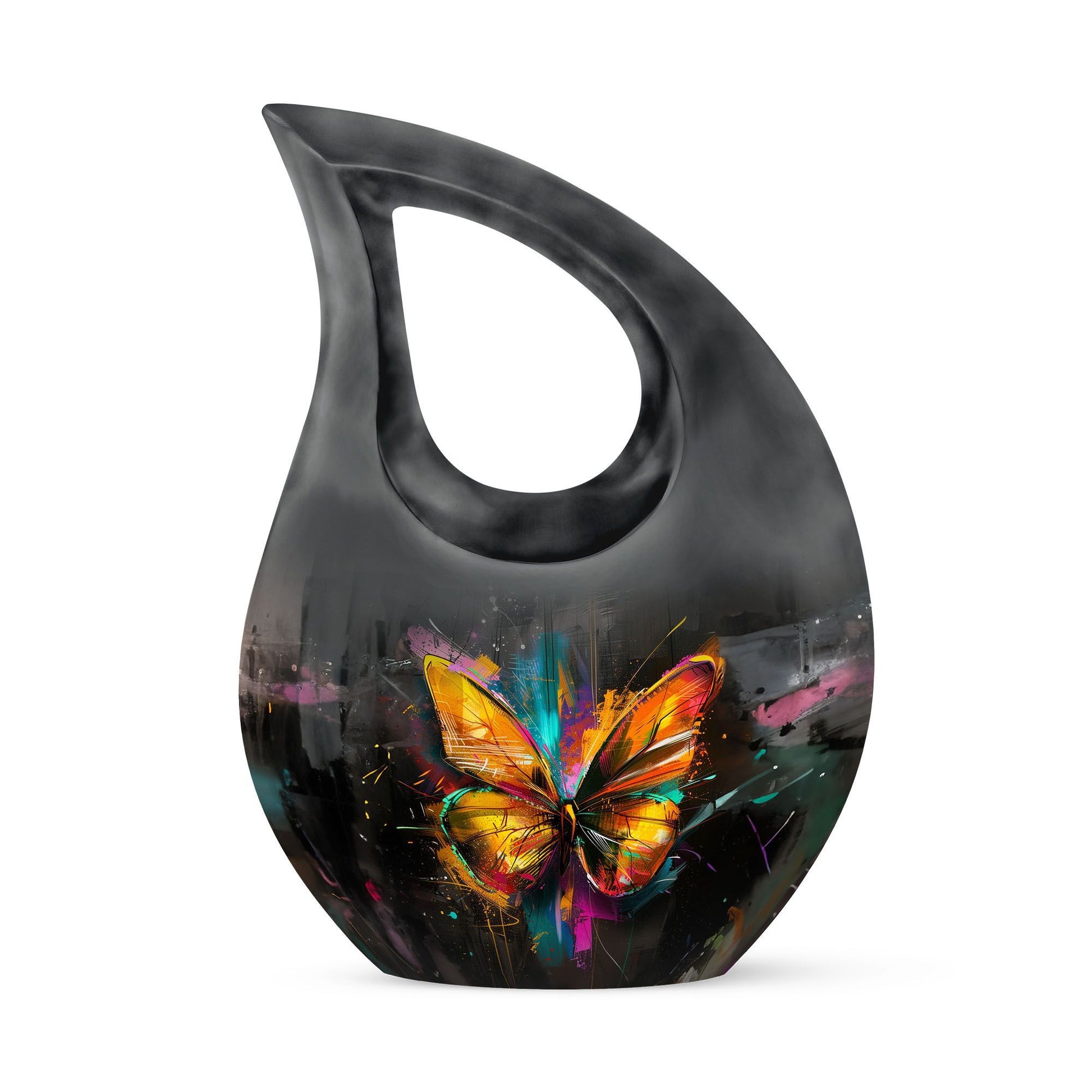 10-inch Cross Drop Butterfly Urn, Customizable Aluminium Urn for Dad's ashes
