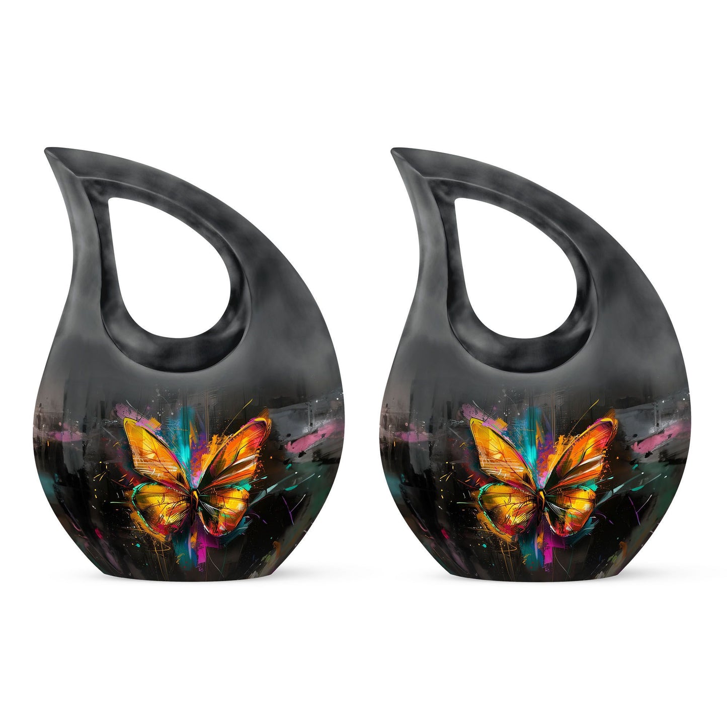 10-inch Cross Drop Butterfly Urn, Customizable Aluminium Urn for Dad's ashes