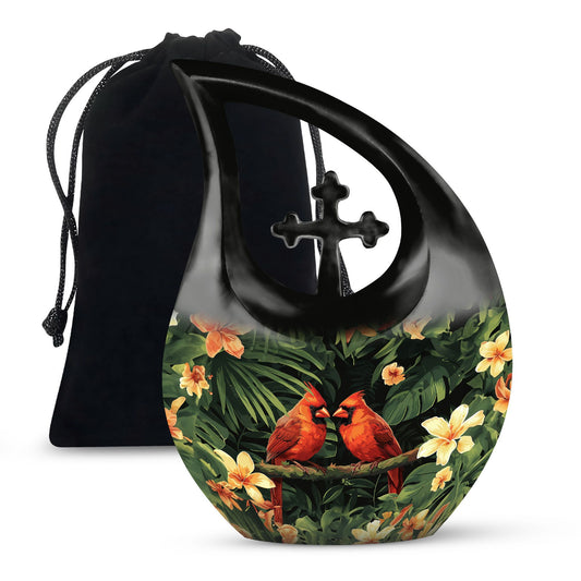 10-inch Cardinal Bird urn from Urns 