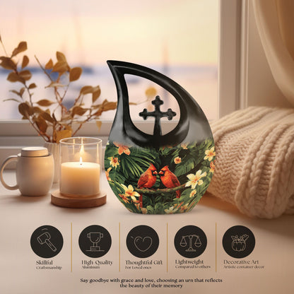 10-inch Cardinal Bird urn from Urns 