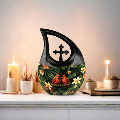 10-inch Cardinal Bird urn from Urns 