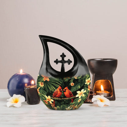 10-inch Cardinal Bird urn from Urns 