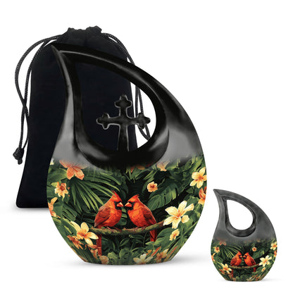 10-inch Cardinal Bird urn from Urns 