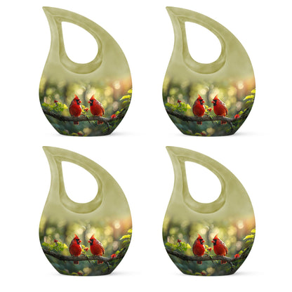 Cardinal Bird Theme 3 Inch Keepsake Pack of 4