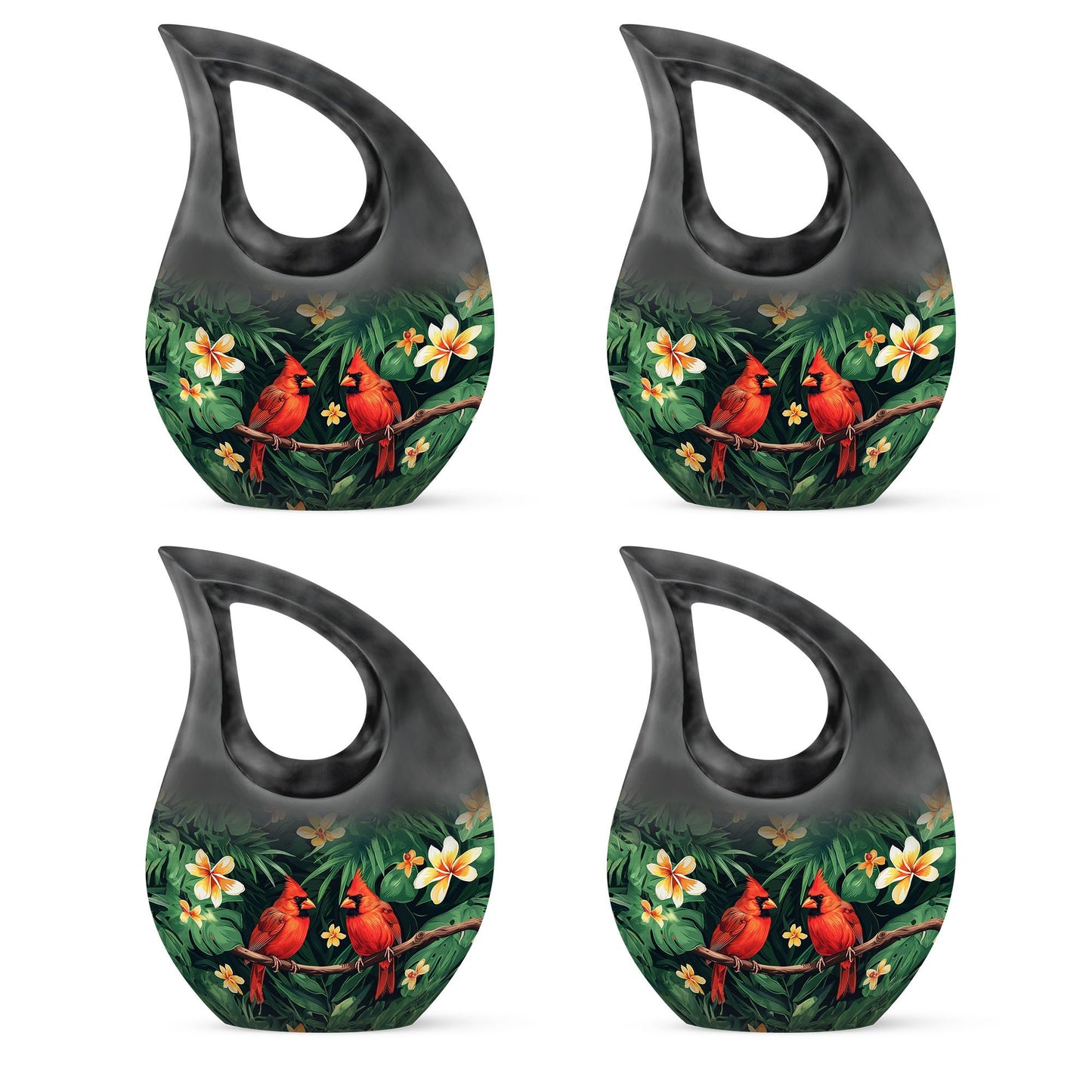 Cardinal Bird Theme 3 Inch Keepsake Pack of 4