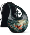 10-inch Cardinal Bird themed Cross Drop memorial urn 