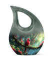 Custom Cardinal Bird Cross Drop urn 