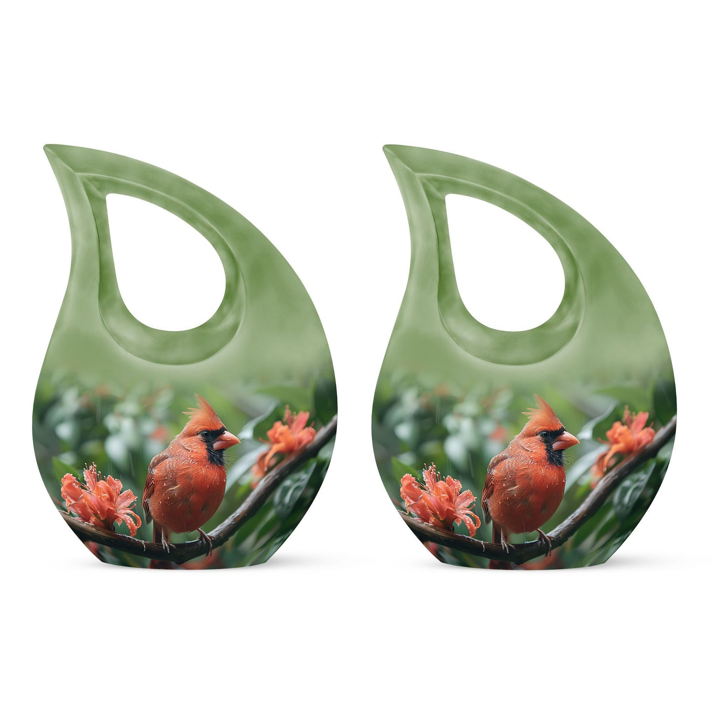 Cardinal Bird urn
