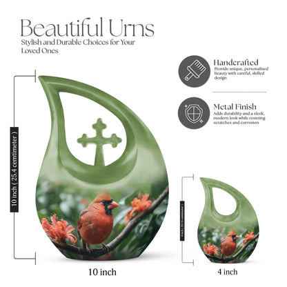 Cardinal Bird urn