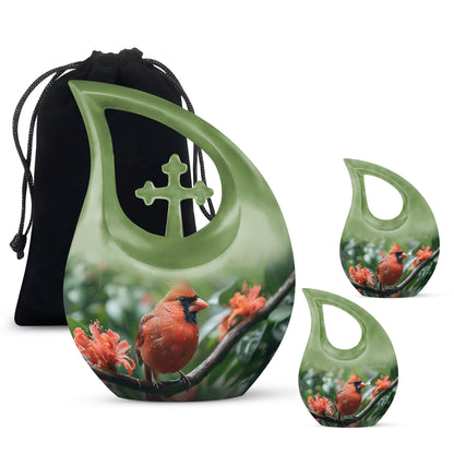 Cardinal Bird urn