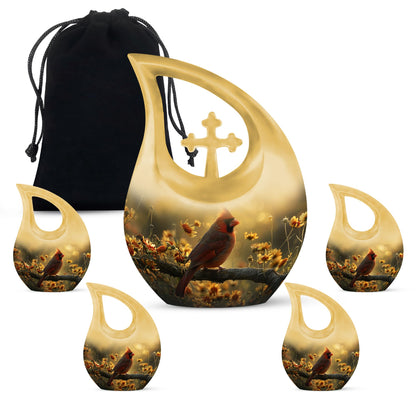 Cardinal Bird urn