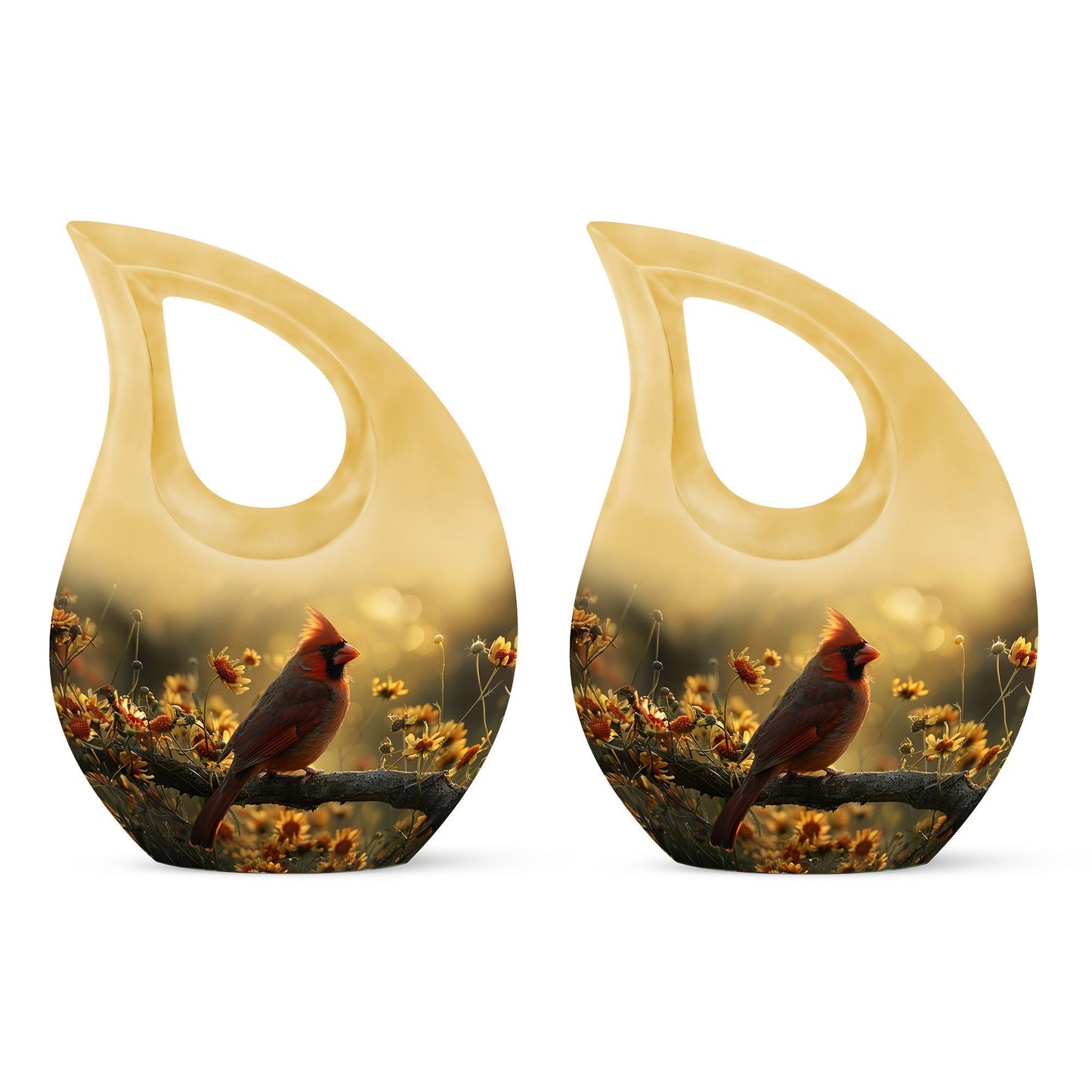 Cardinal Bird urn