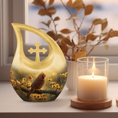 Cardinal Bird urn