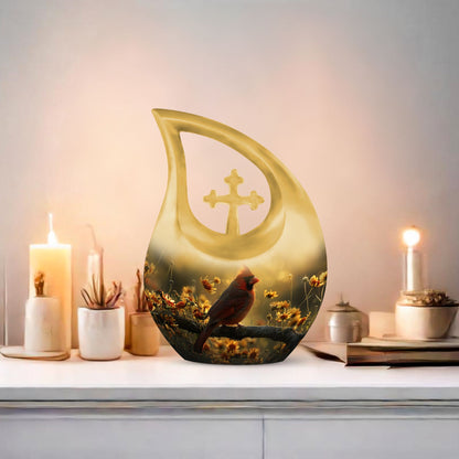 Cardinal Bird urn