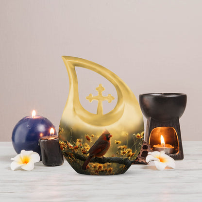 Cardinal Bird urn