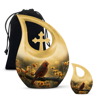 Cardinal Bird urn