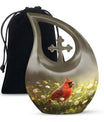 Cardinal Bird Urn