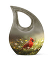 Cardinal Bird Urn