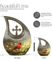 Cardinal Bird Urn