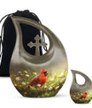 Cardinal Bird Urn