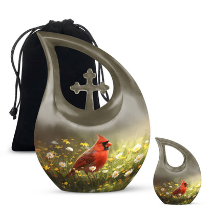 Cardinal Bird Urn