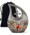 Cardinal Bird Urn