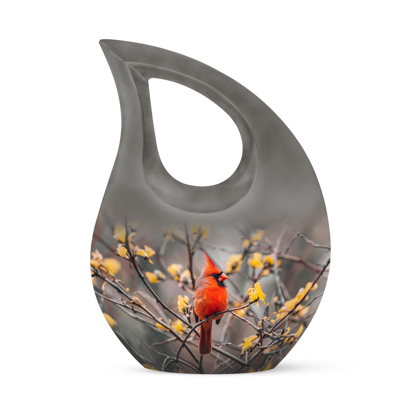 Cardinal Bird Urn
