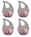 Cardinal Bird Theme 3 Inch Keepsake Pack of 4