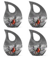 Cardinal Bird Theme 3 Inch Keepsake Pack of 4