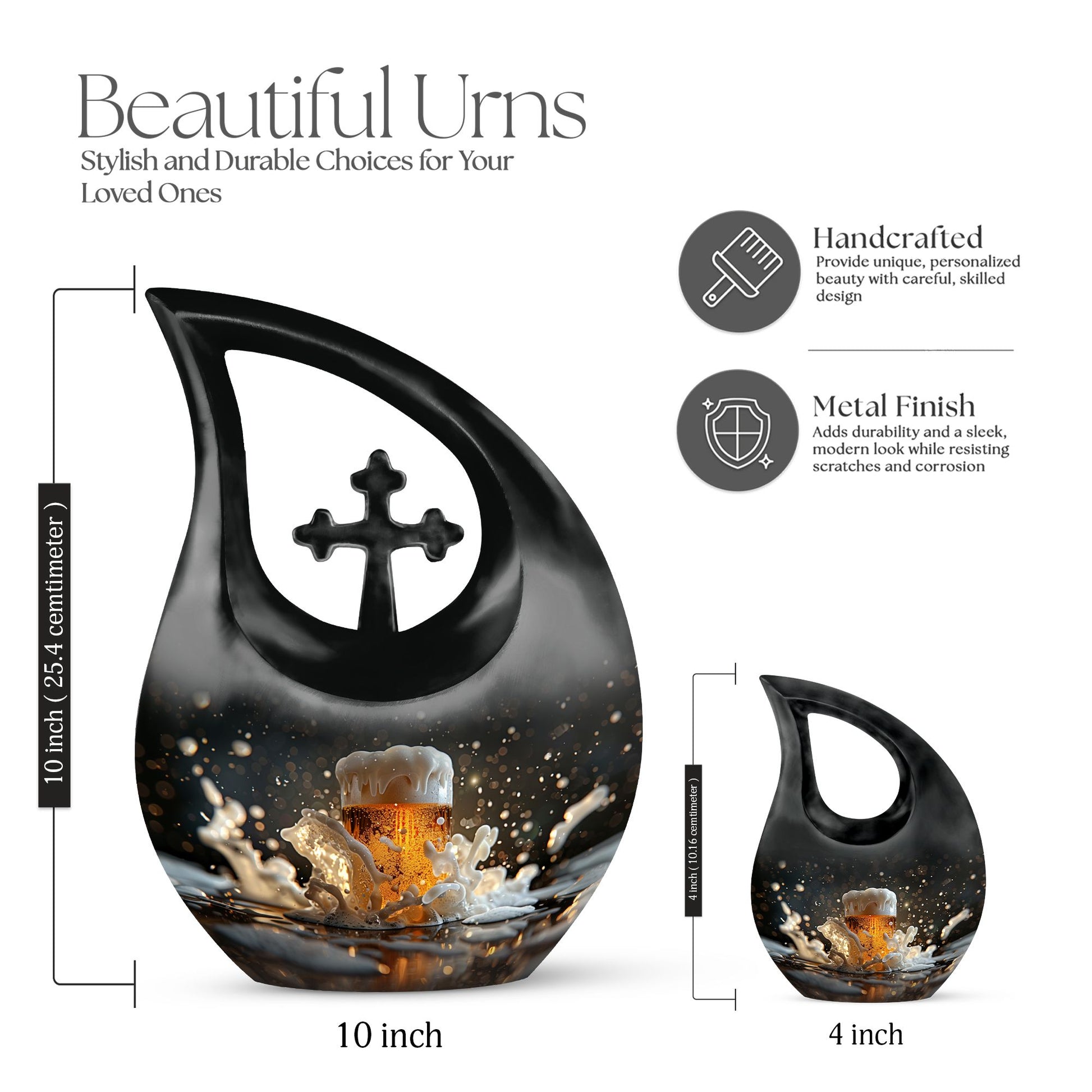 Affordable 10-inch Cremation Urn