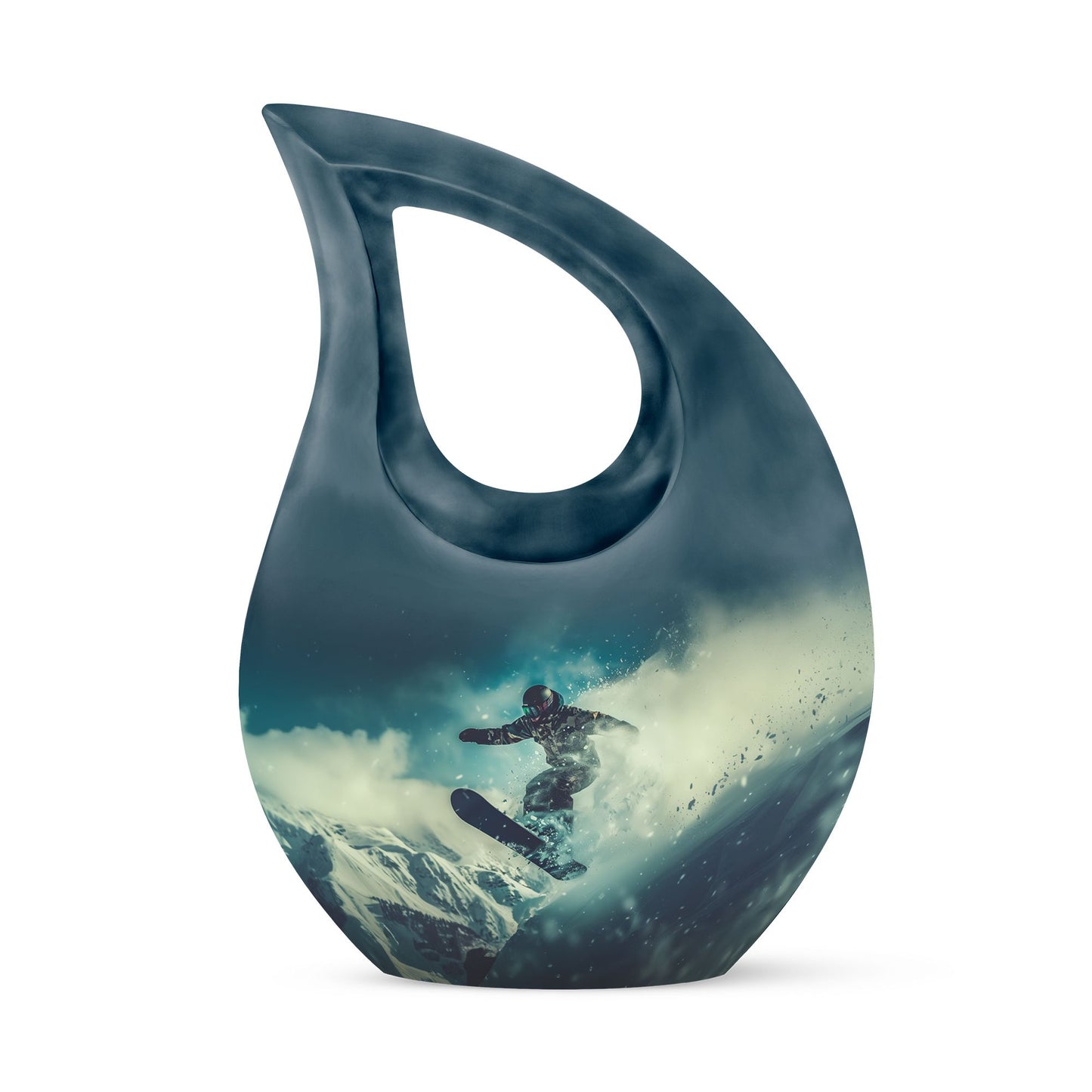 10-inch Snowboarding Urn
