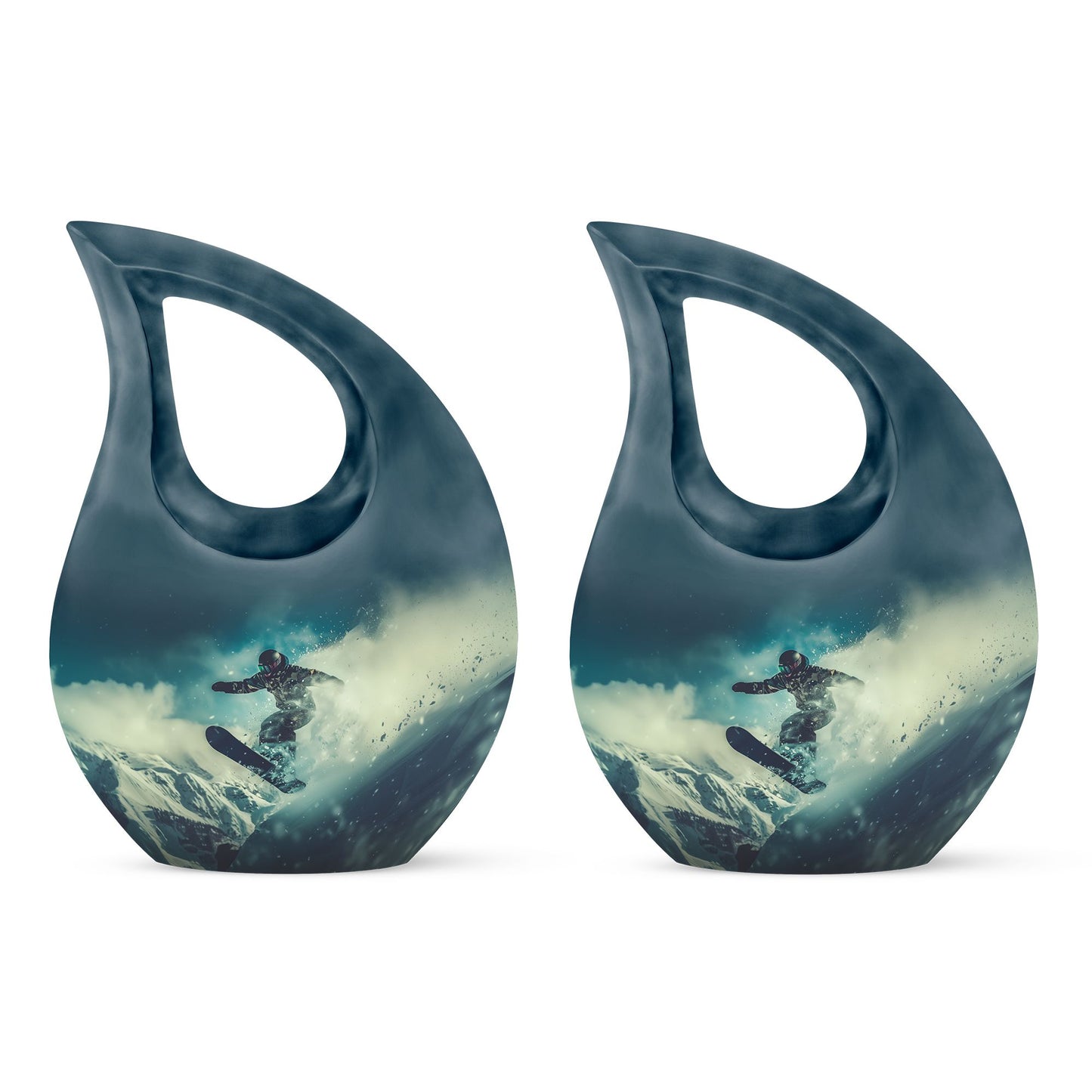 10-inch Snowboarding Urn