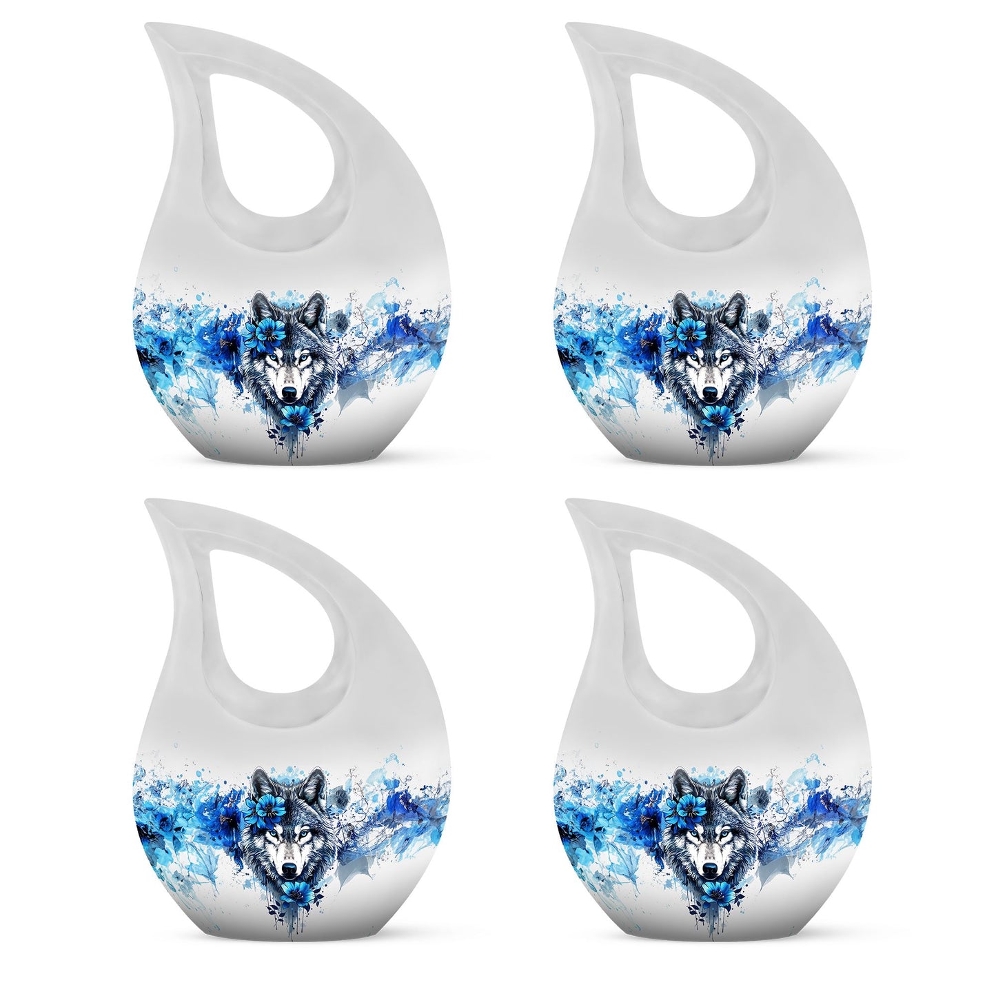 Wolf Theme 3 Inch Keepsake Pack of 4