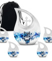 Wolf Theme Large Urn With 4 Keepsake Urn