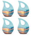 Sunset Beach Theme 3 Inch Keepsake Pack of 4