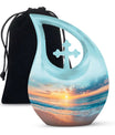 Ocean Sunset Cremation Urn for Adult Ashes - Beach Cremation Keepsake Urns