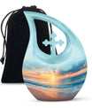 Sunset Beach Theme Large Urn 10 Inch