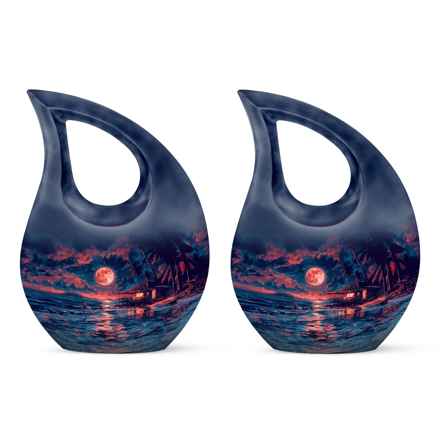 Night Beach Theme 3 Inch Keepsake Pack of 2