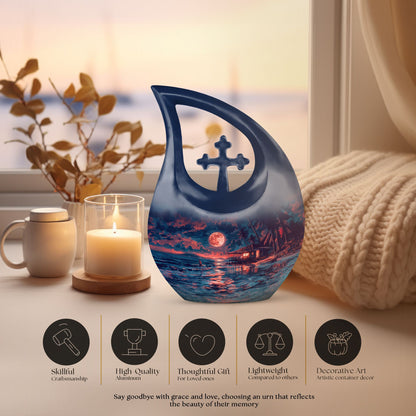 Personalized Night Beach Urn