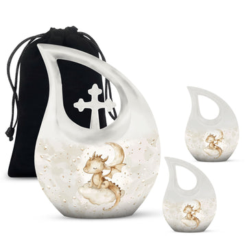 Large Urn With 2 Keepsake Urn