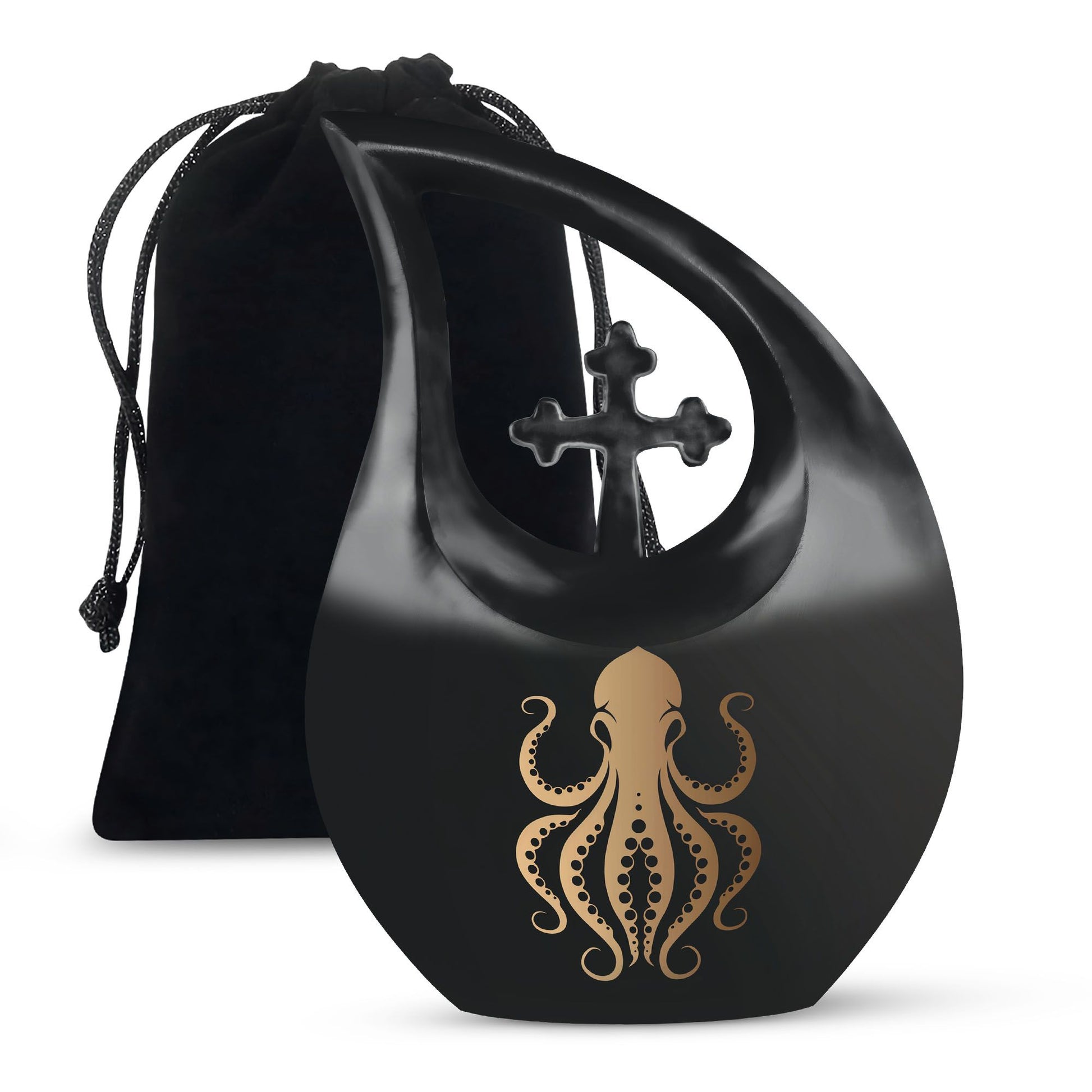 Octopus Theme Large Urn 10 Inch