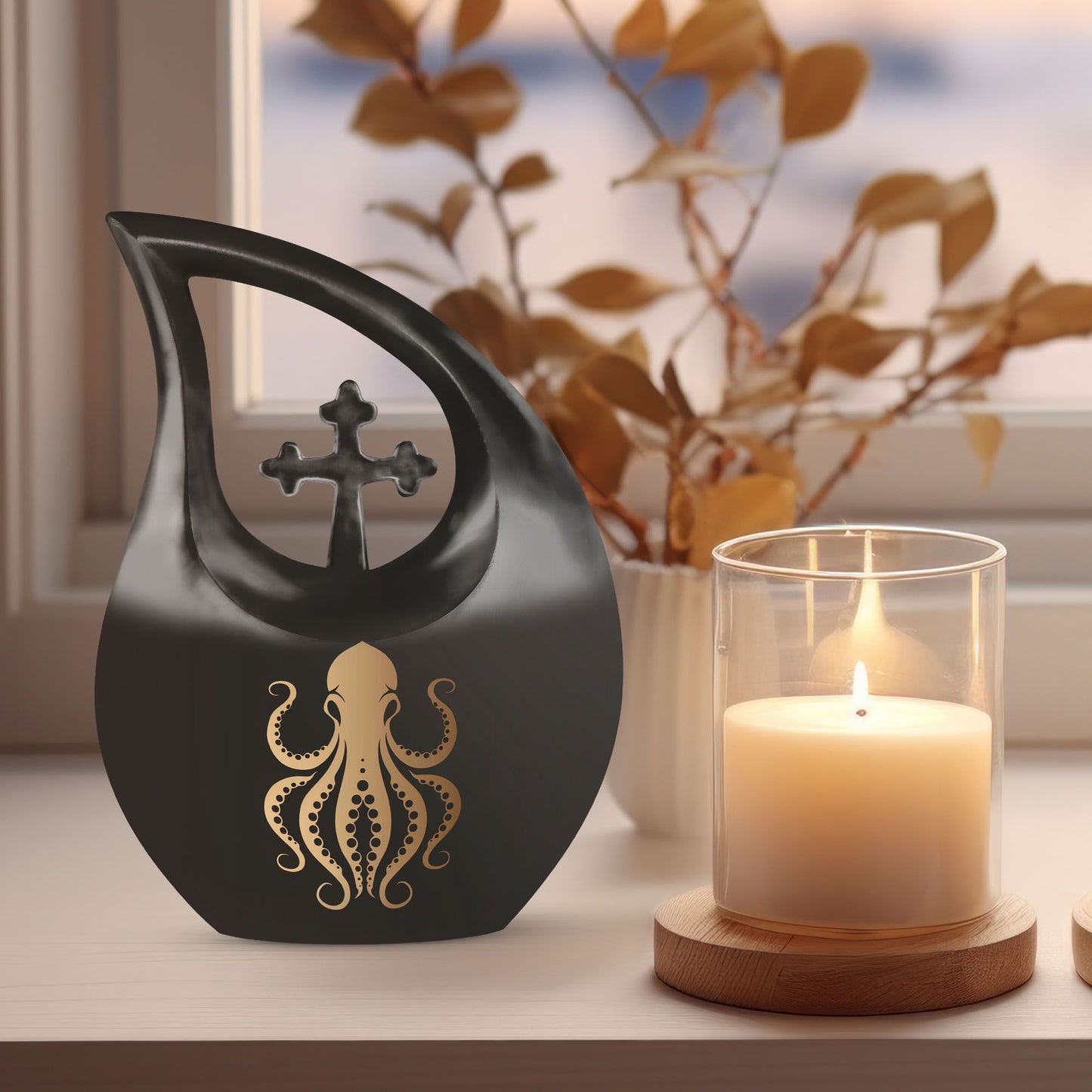 10-inch Octopus Urn