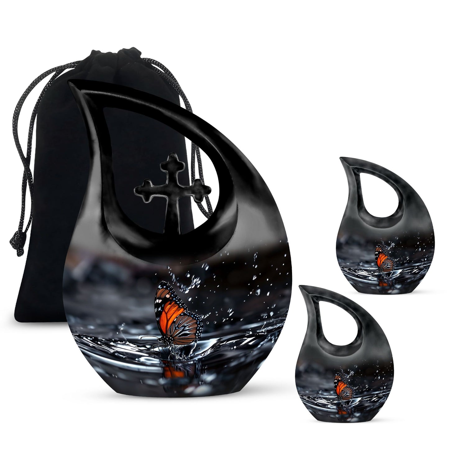 10-inch Butterfly Urn