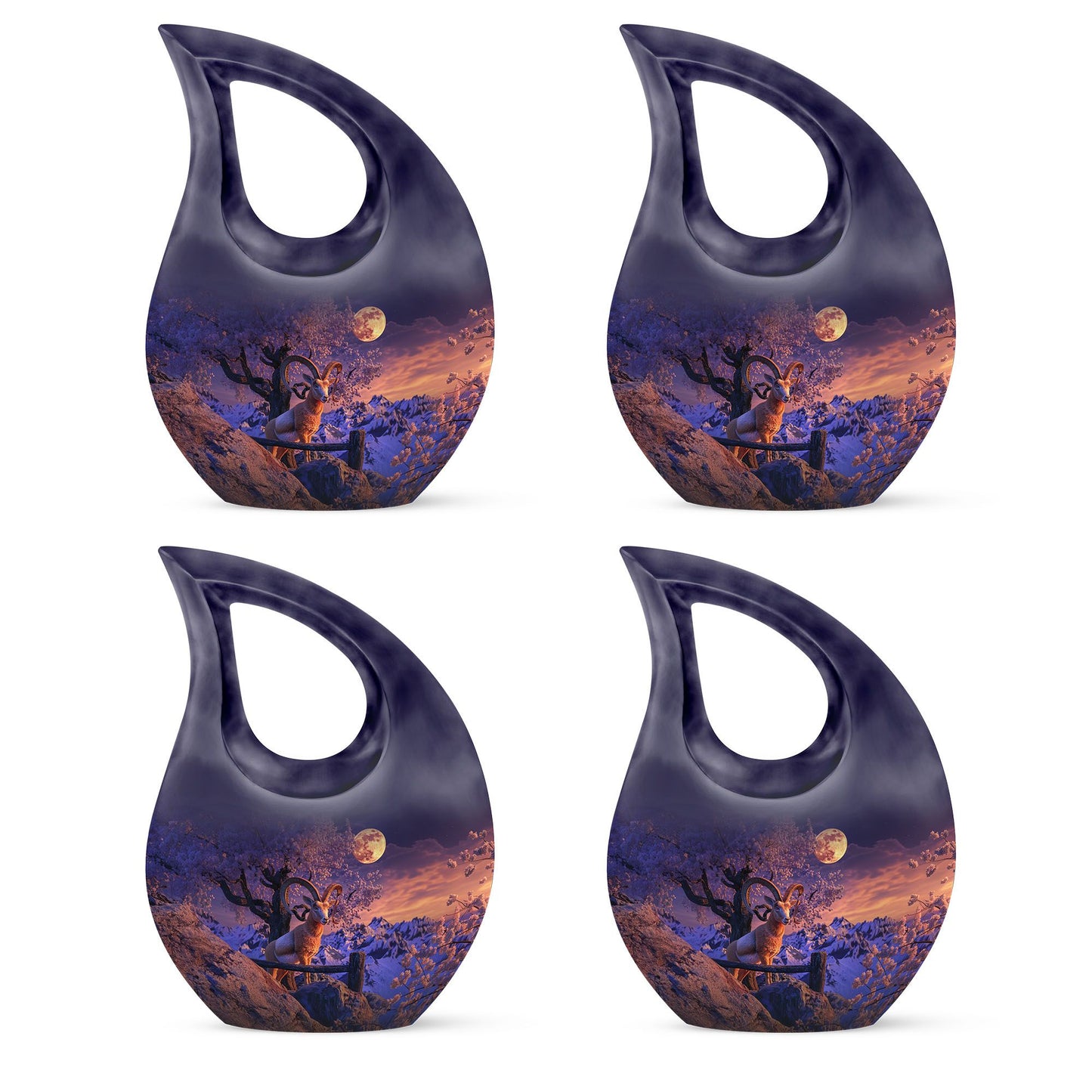 Goat Theme 3 Inch Keepsake Pack of 4