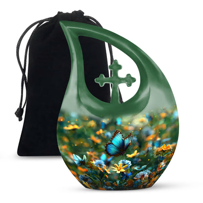 Butterfly Theme Large Urn 10 Inch