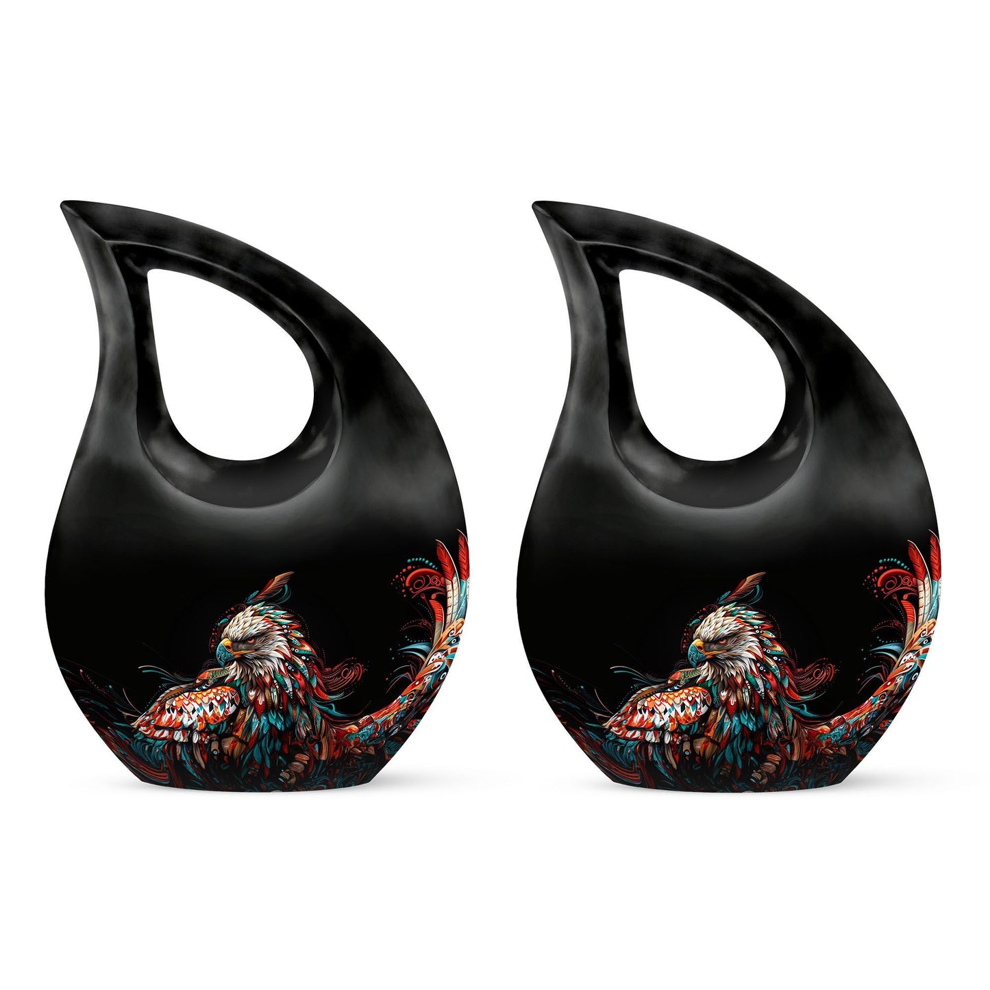 Eagle Urn with Cross Drop design