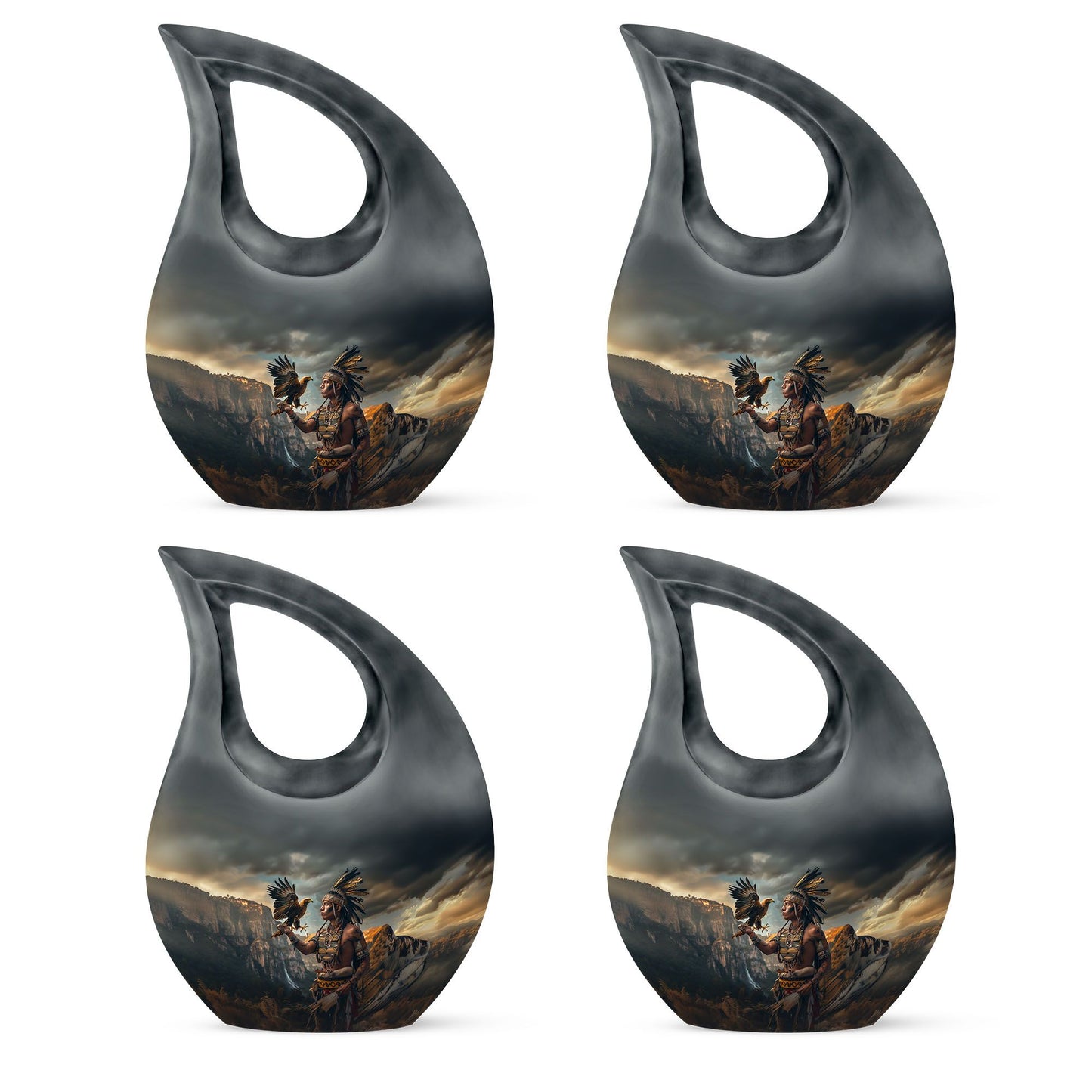 Tribe Man Theme 3 Inch Keepsake Pack of 4