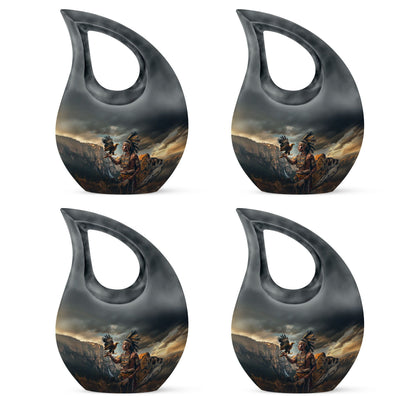 Tribe Man Theme 3 Inch Keepsake Pack of 4
